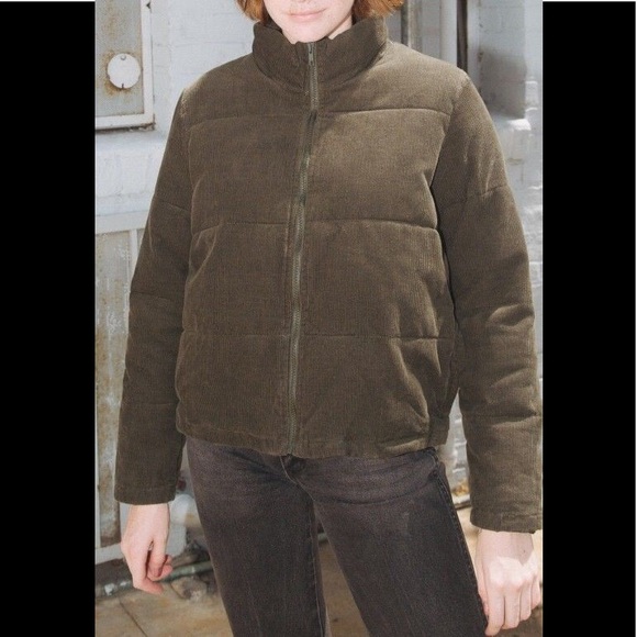 Brandy Melville olive green Macy corduroy jacket - Picture 2 of 3